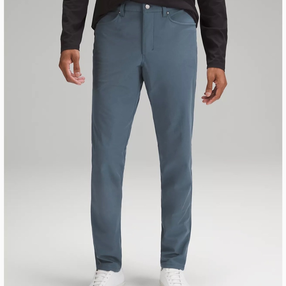 Lululemon ABC Slim pant Warpstreme in Iron Blue 34Wx34L